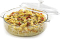Libbey 3.2-Quart Covered Casserole, 2-Pack - Clear Stackable Bakeware