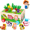 Wooden Montessori Toy Set for Toddlers 1-3 | Shape Sorting Fun!