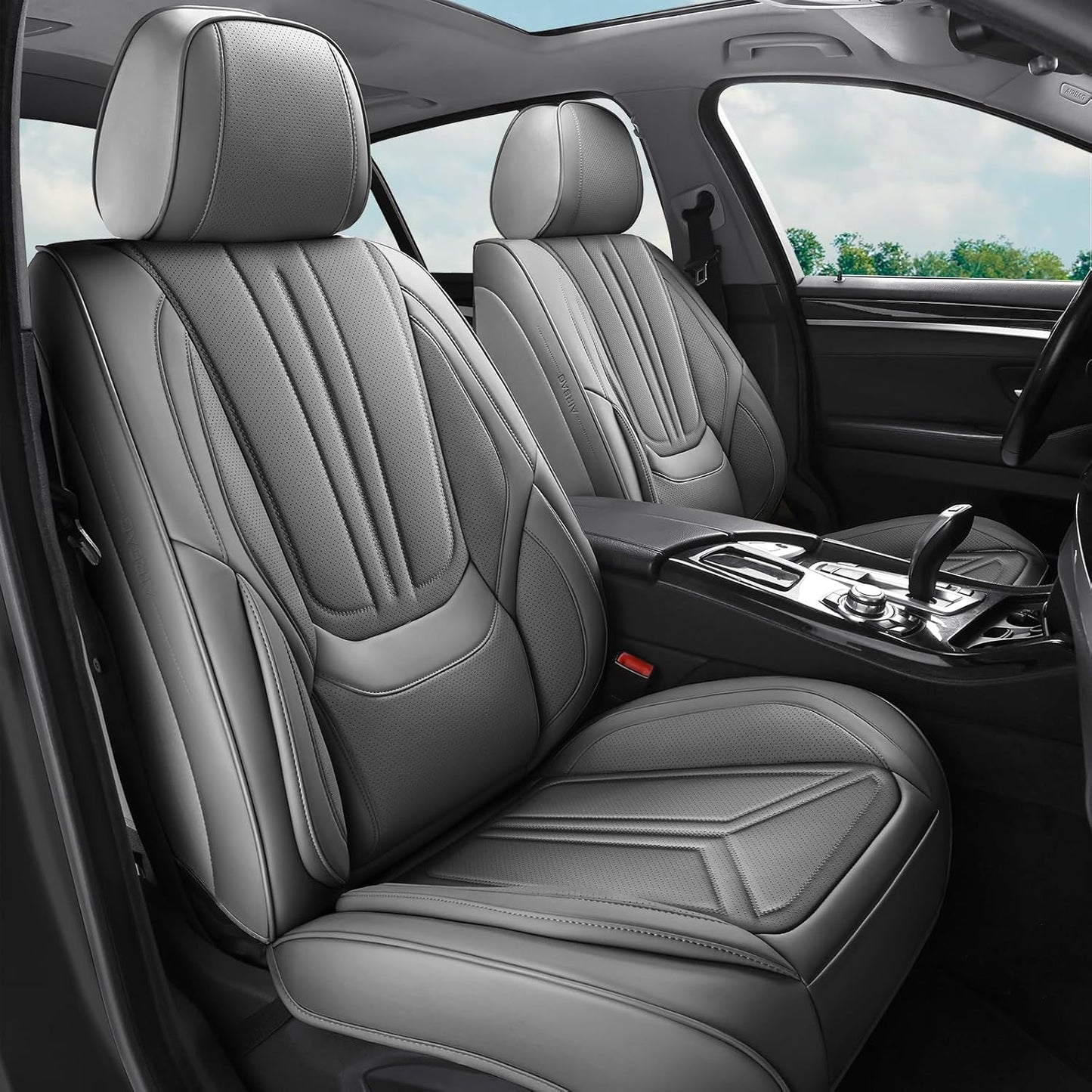 Luxury Leather Car Seat Covers Full Set for All Vehicles