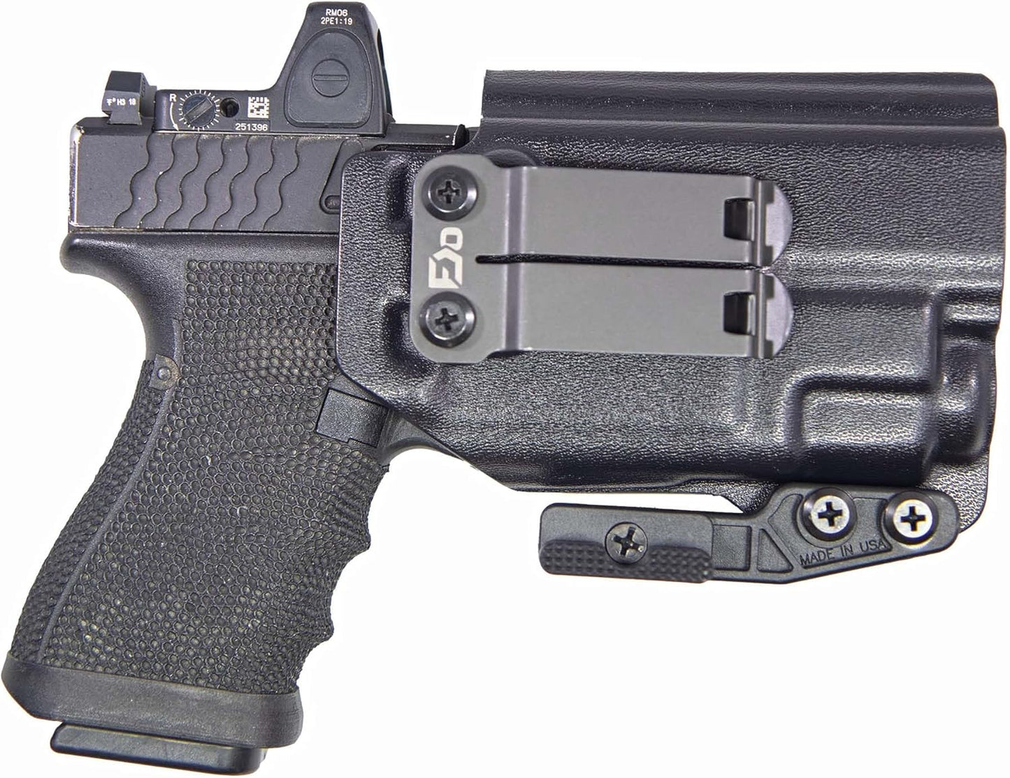 FDO Industries IWB Lightbearing Kydex Holster for G19 with Claw