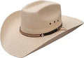 Stetson Square Eyelets Reg Oval Straw Hat - Breathable Drawstring Fit