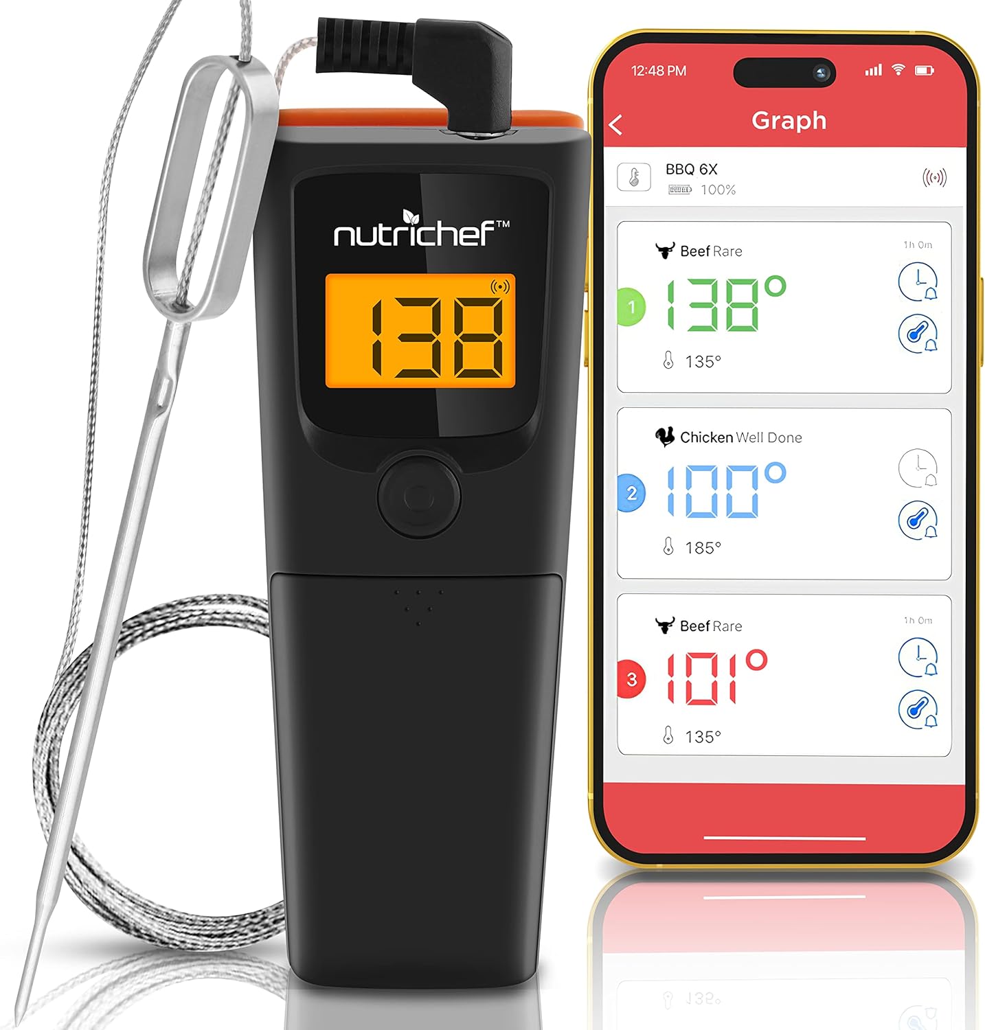 Wireless BBQ Thermometer for Perfect Grilling