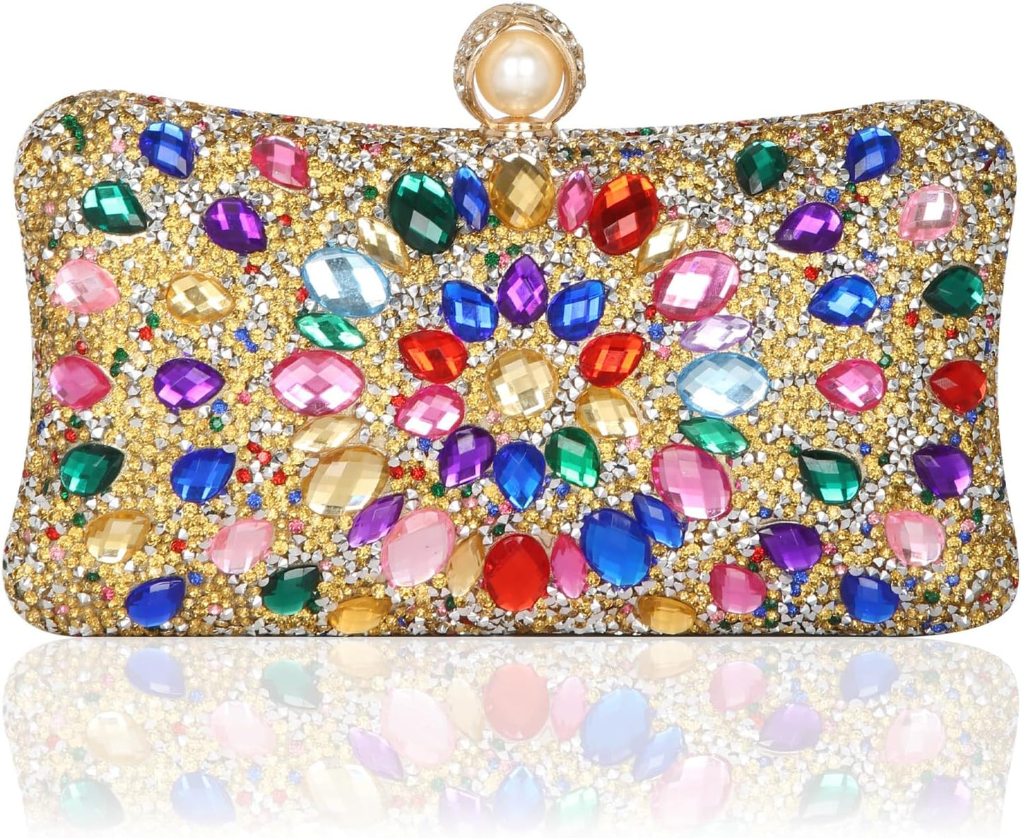 Sparkly Rhinestone Clutch Purses for Elegant Evening Events