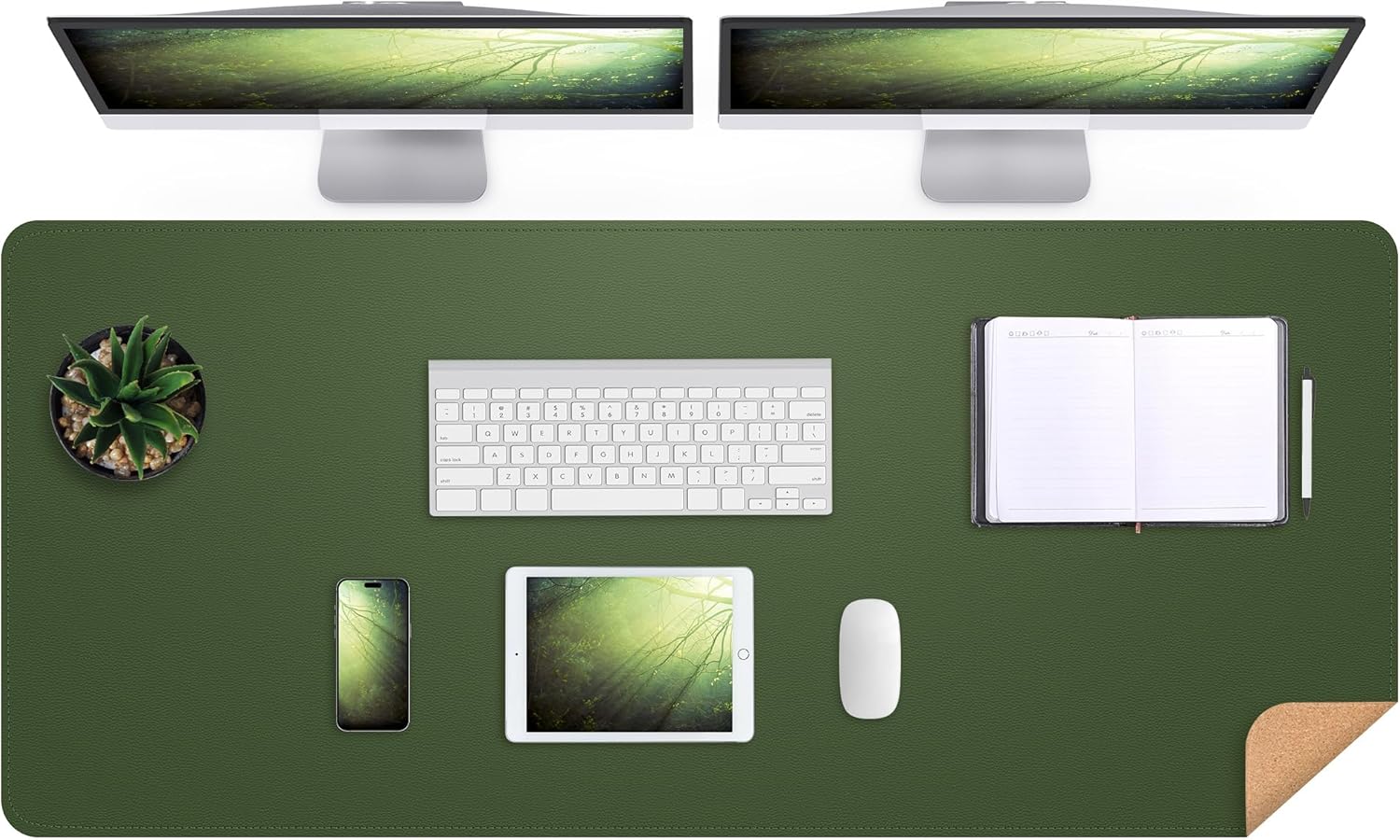 Large Waterproof Desk Protector - Military Green