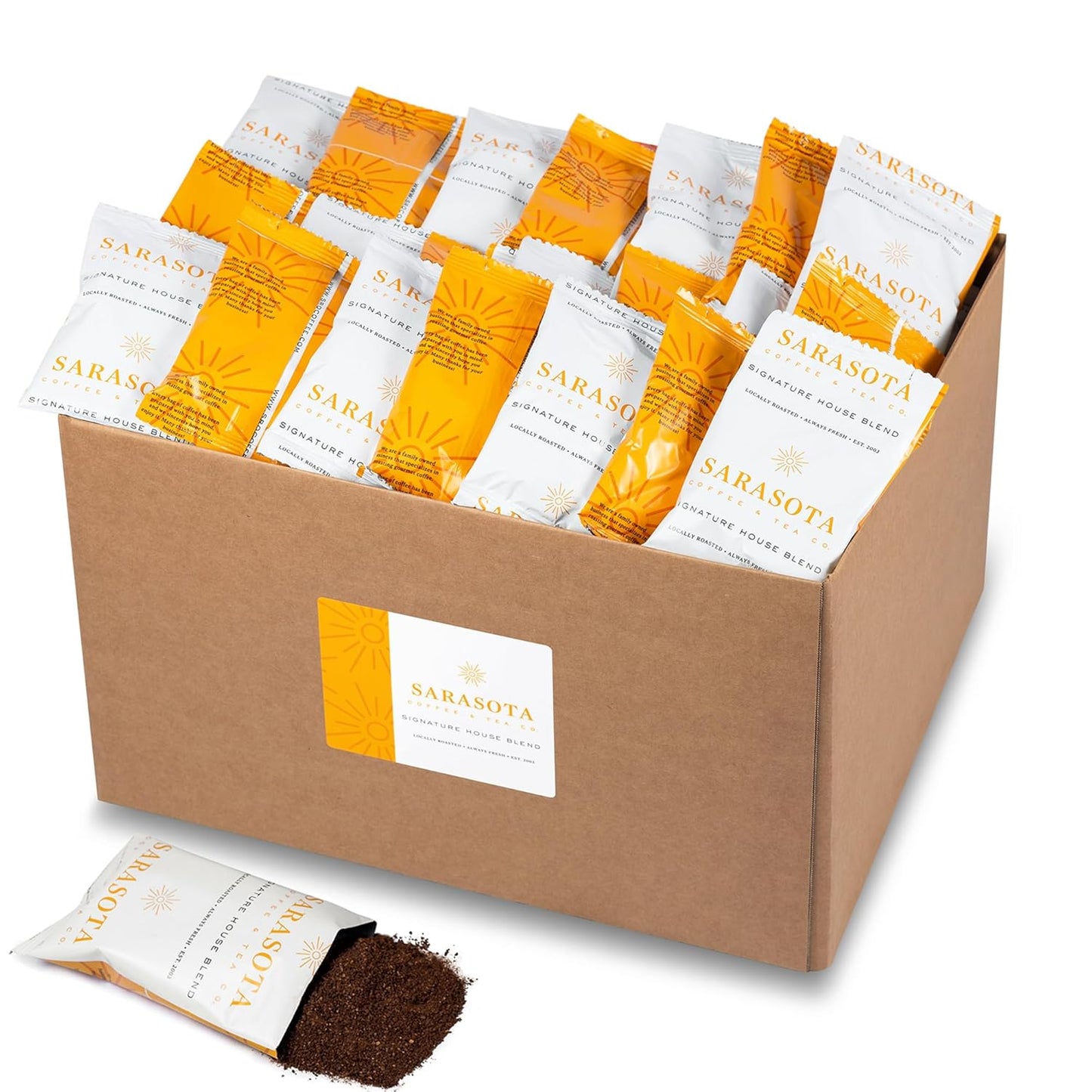 Sarasota Coffee Ground Packets for Gourmet Breakfast Blend
