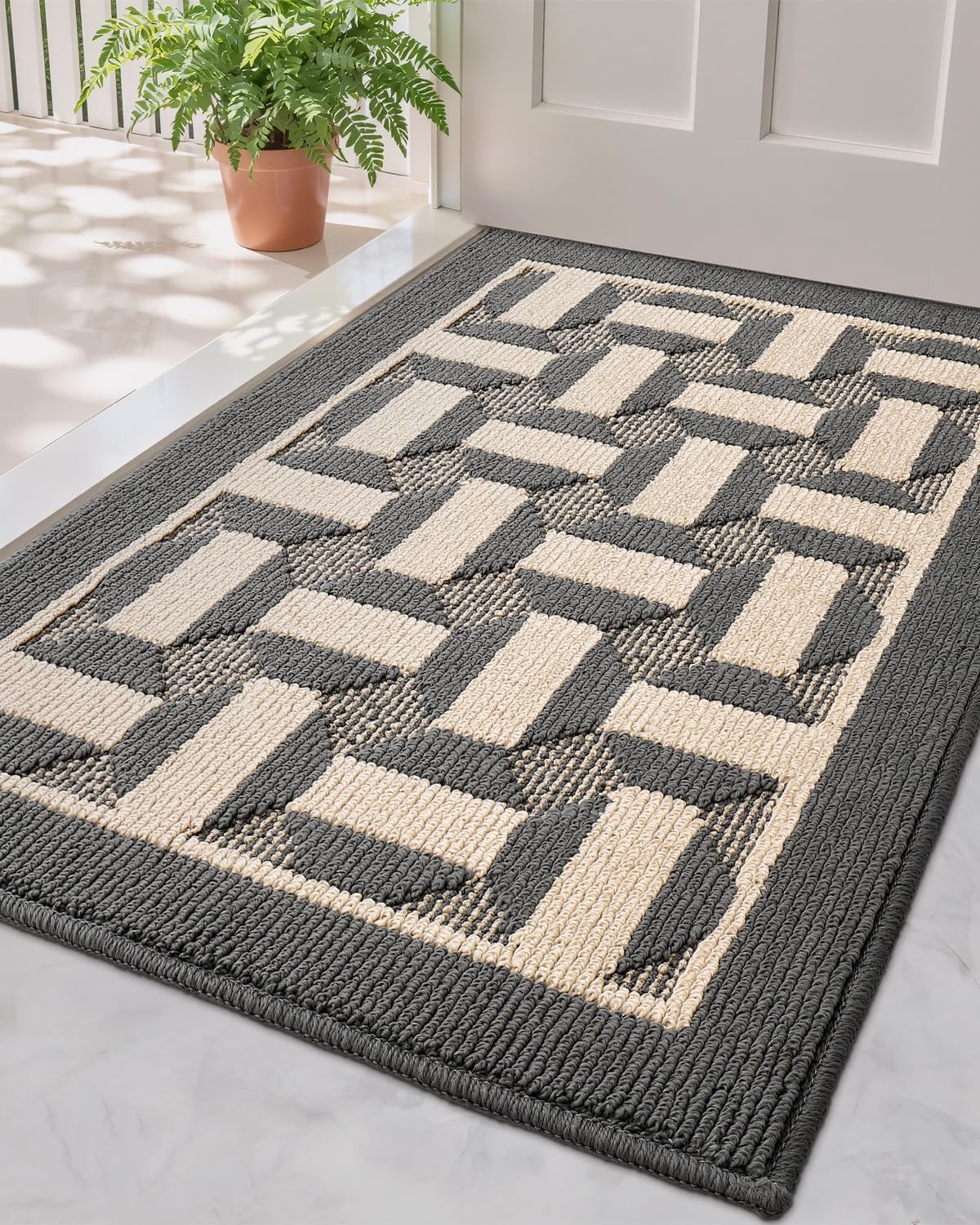 LUMI Washable Indoor Entrance Doormat for High Traffic Areas