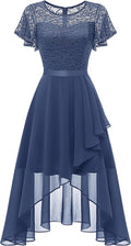 Wedtrend Women's Ruffle Wedding Guest Dress - Elegant Flutter Sleeve