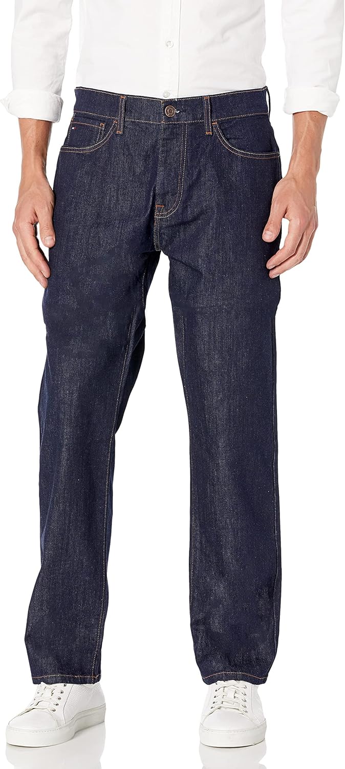 Tommy Hilfiger Mens THD Relaxed Fit Jeans for Ultimate Comfort