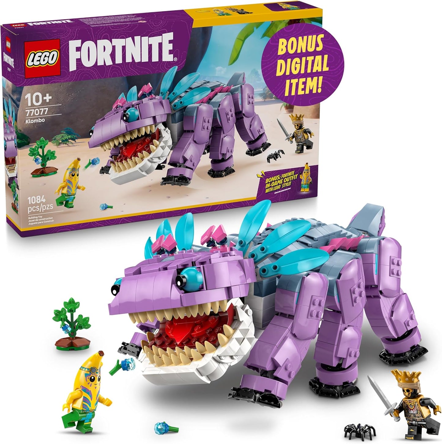 LEGO Fortnite Klombo Kids Toy with Peely and Oro Minifigures