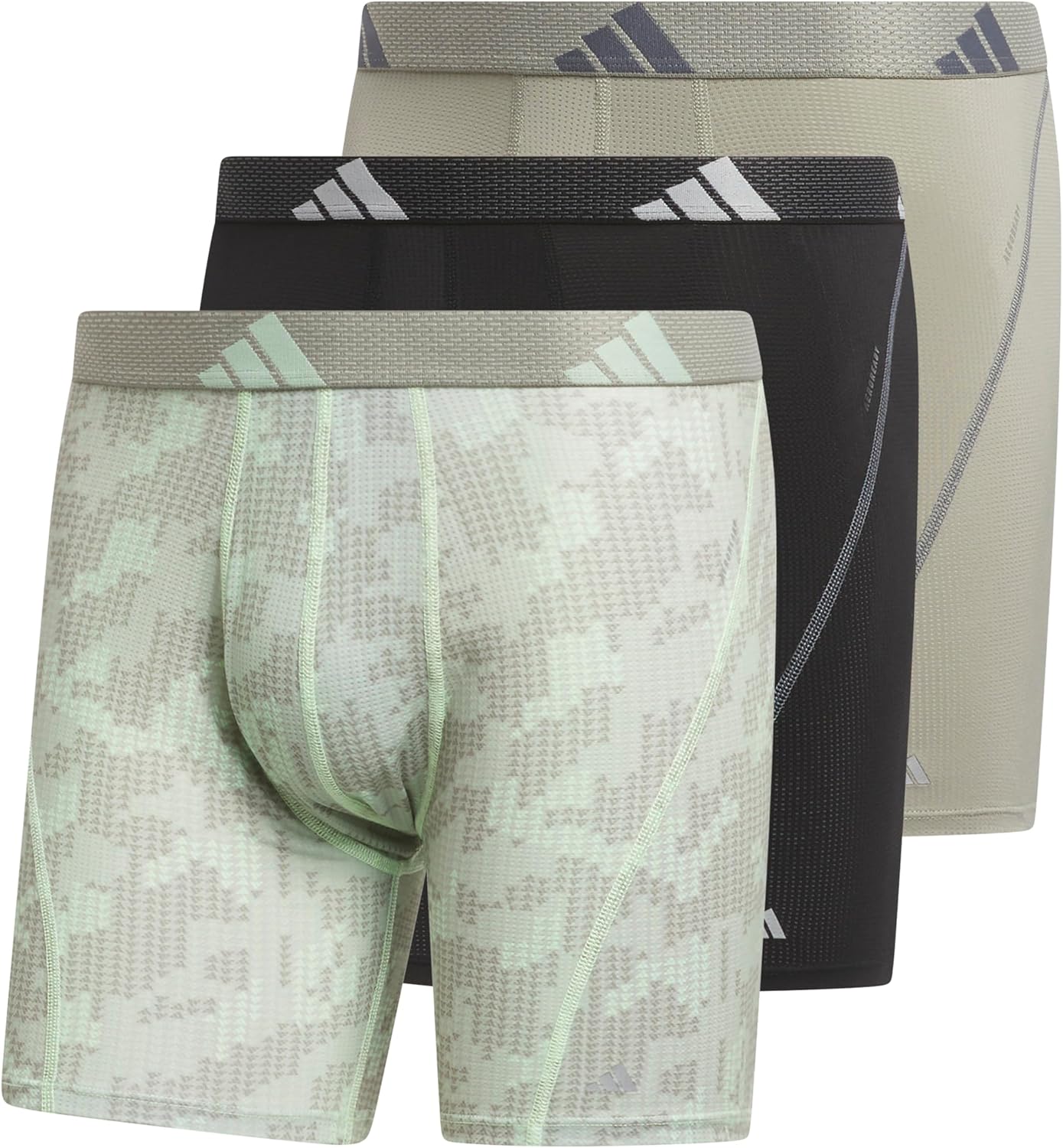 adidas Men's Performance Athletic Mesh Boxer Briefs 3-Pack