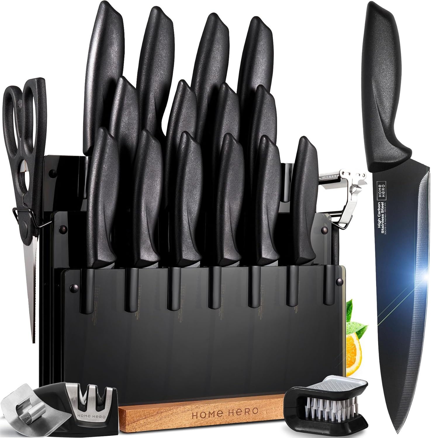 Home Hero Kitchen Knife Set - 20 Pcs High Carbon Steel Knives
