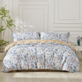 Full Boho Duvet Cover Green Paisley Bedding Set - Soft 100% Cotton