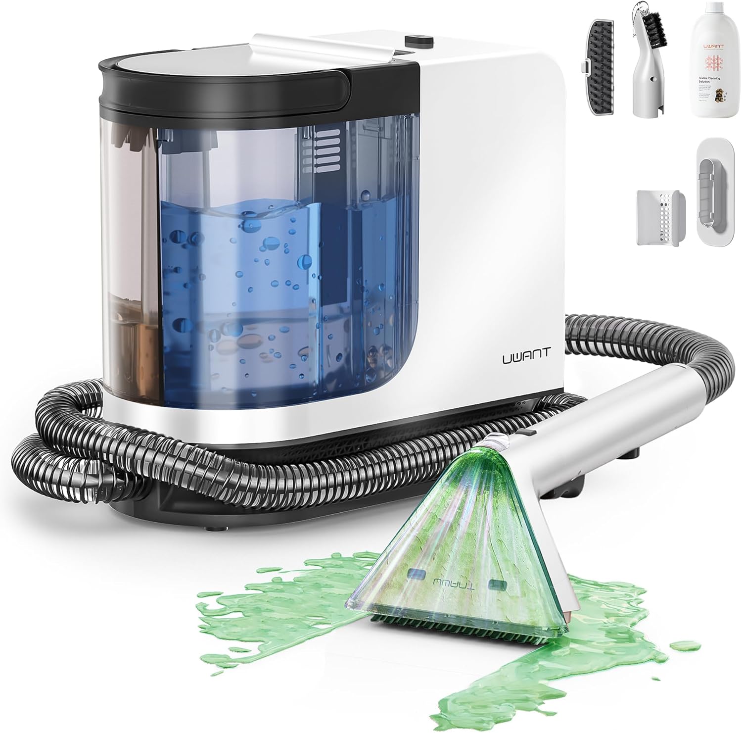 uwant Portable Carpet Cleaner with 12KPa Suction Power