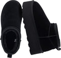CUSHIONAIRE Hippy Womens Platform Ankle Boots - Cozy Faux Fur Comfort