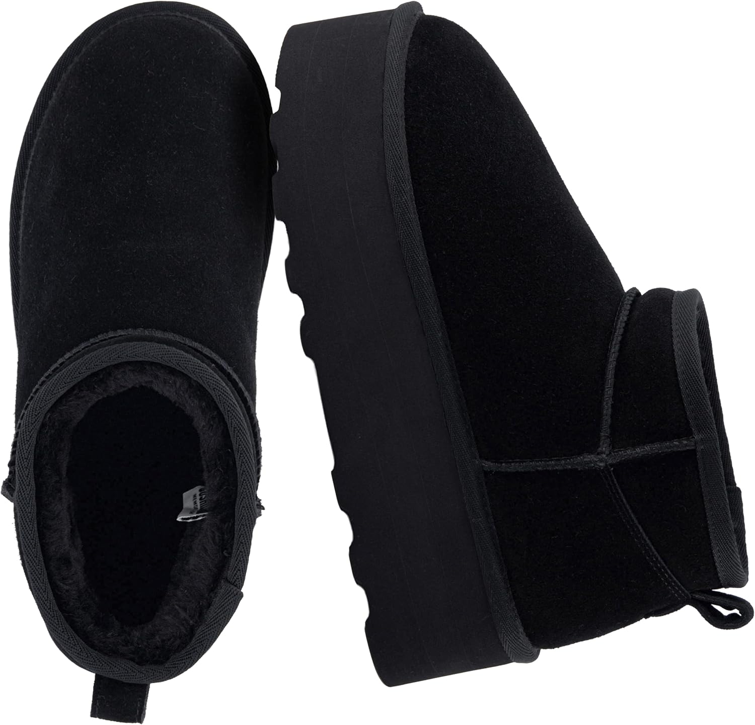 CUSHIONAIRE Hippy Womens Platform Ankle Boots for Cozy Comfort
