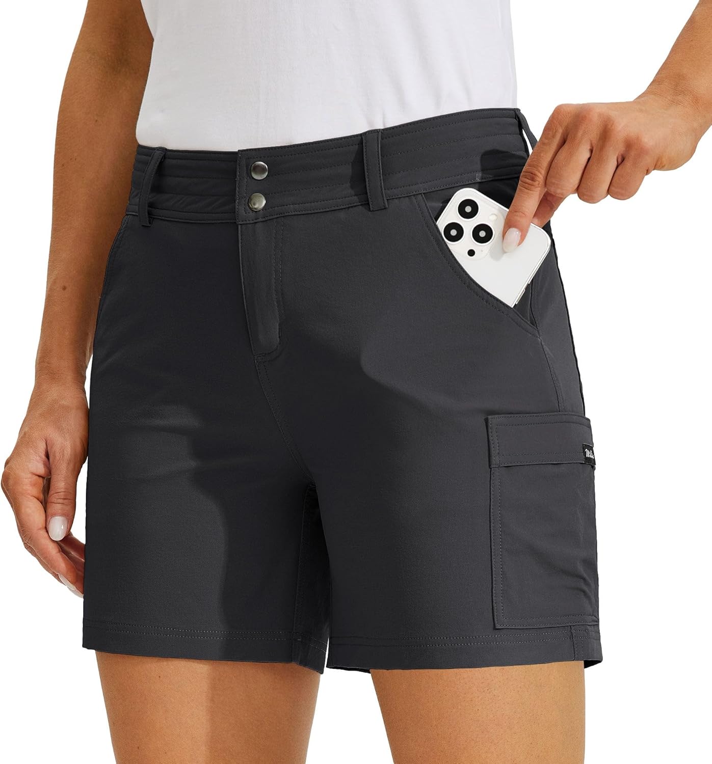 Willit Women's Golf Cargo Shorts for Hiking and Summer Fun