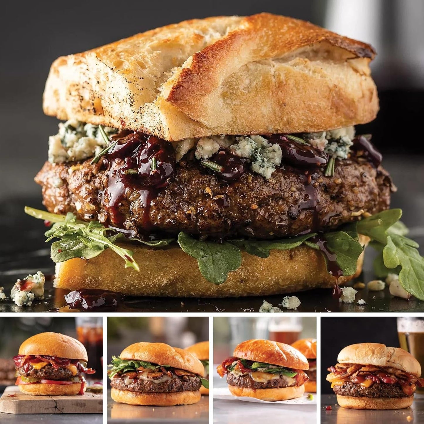 Omaha Steaks Favorites PureGround Burger Flight for Grill Lovers
