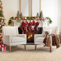 Modern Wingback Living Room Chair Set of 2 for Any Space