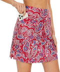 18in Athletic Golf Skort for Women - High Waist with Pockets