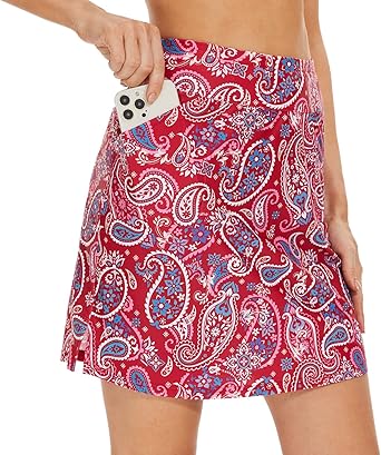M MOTEEPI Athletic Golf Skorts for Women with Pockets