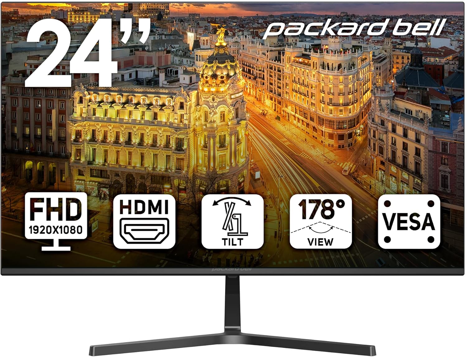 Packard Bell AirFrame 24 FHD Monitor - Ultrawide Clarity