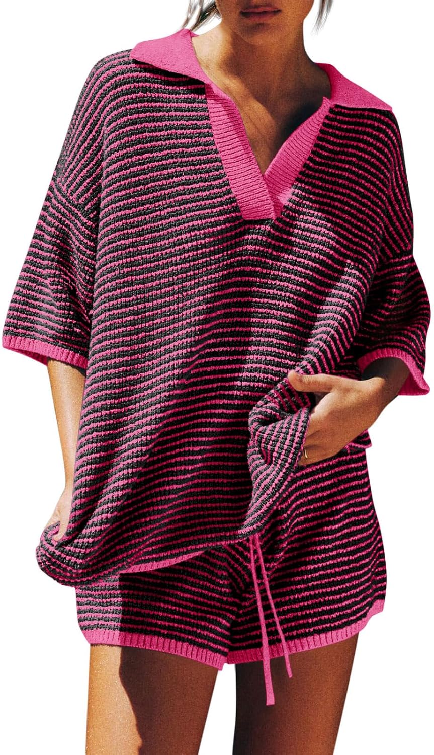 Tankaneo Womens Sweater Set 2 Piece Outfits for Comfort