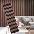 2 Piece Wood Slat Acoustic Panels for Stylish Noise Reduction