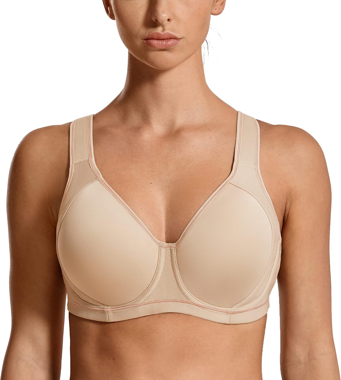 SYROKAN High Impact Sports Bras for Women with Underwire Support