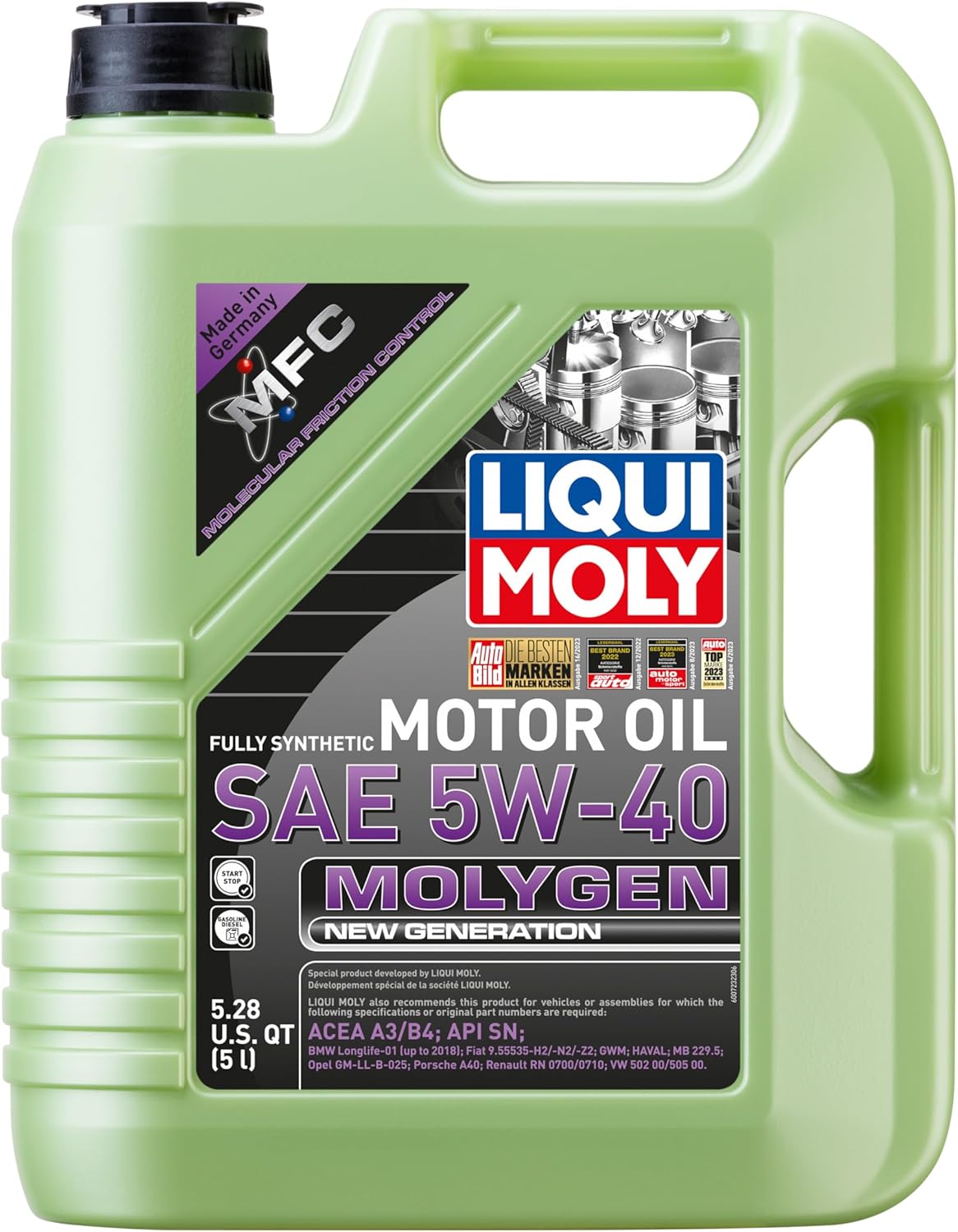 LIQUI MOLY Molygen New Generation 5W40 Fully Synthetic Oil