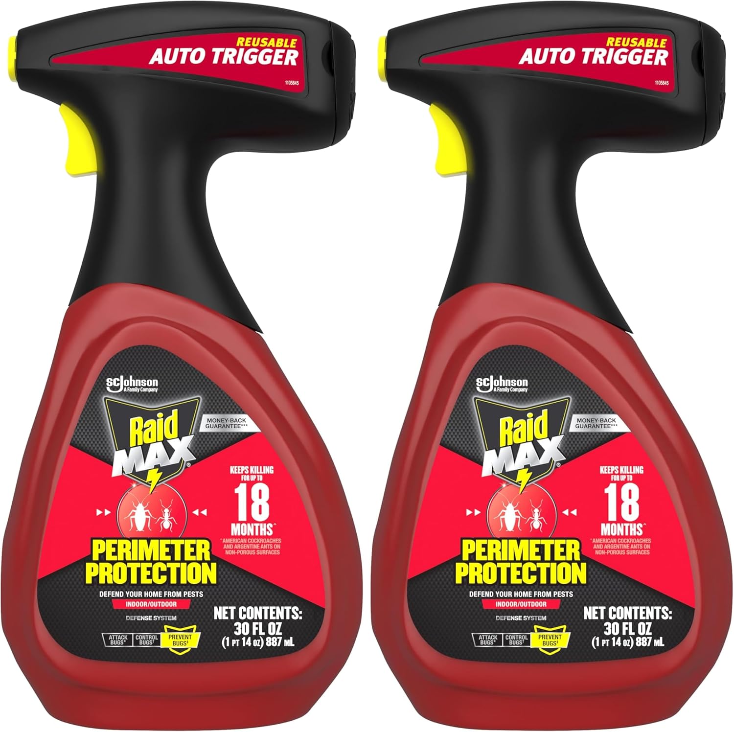 Raid Max Perimeter Protection 30 Oz Bug Killer Spray Pack of 2