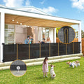 Retractable Baby Gates Extra Wide 150in x 34in - Smooth Retracting
