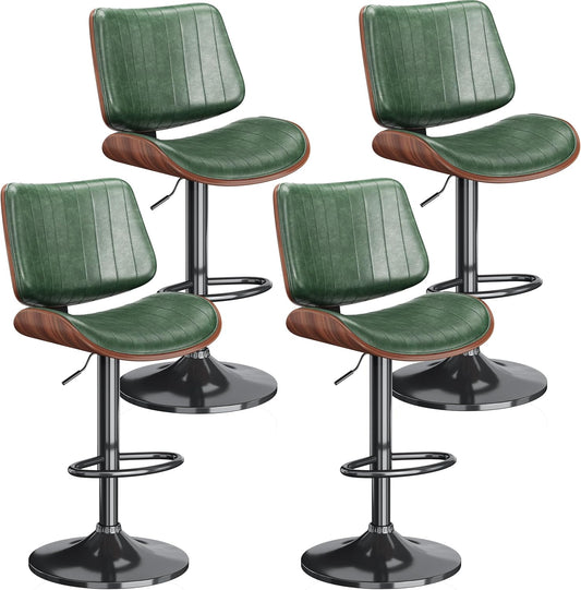 Swivel Bar Stools Set of 4 for Kitchen Counter and Dining Room