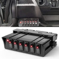 Nilight 6 Gang Rocker Switch Box - Durable 12V/24V Panel