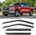 Window Rain Guards Visors for 2015-2025 Ford F-150 SuperCrew Cab