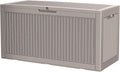 100 Gallon Storage Box Waterproof Deck Box - Lockable Outdoor Bench