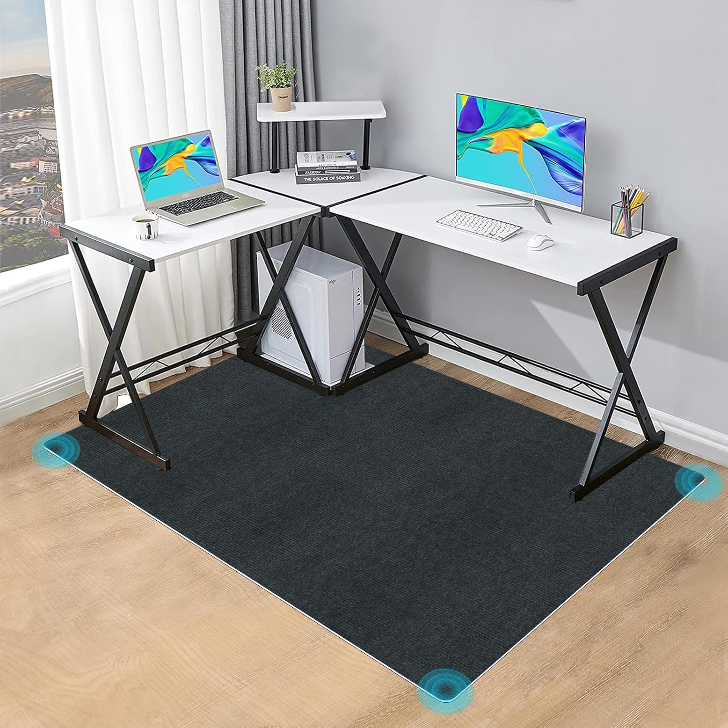 Non-Slip Dual Surface Chair Mat - JAYFAN