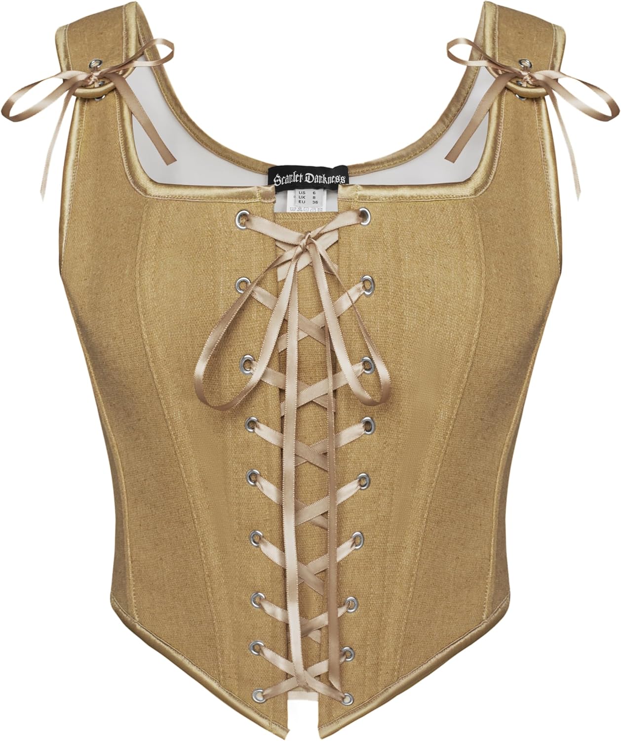 Renaissance Corset Tops for Women - Vintage Lace Up Bodice