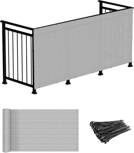 Deck Balcony Privacy Screen with Zip Ties - Windscreen4less