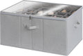 Shoe Organizer for Closet, Fits up to 24 Pairs - Clear Lid Storage
