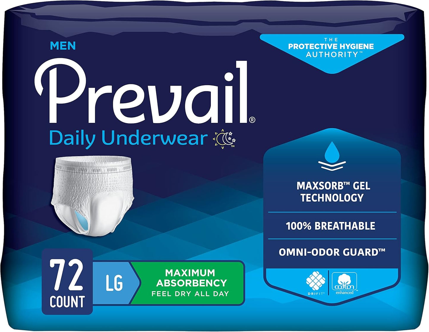 Prevail Proven XXL Pull-Ups | Maximum Absorbency | 72ct