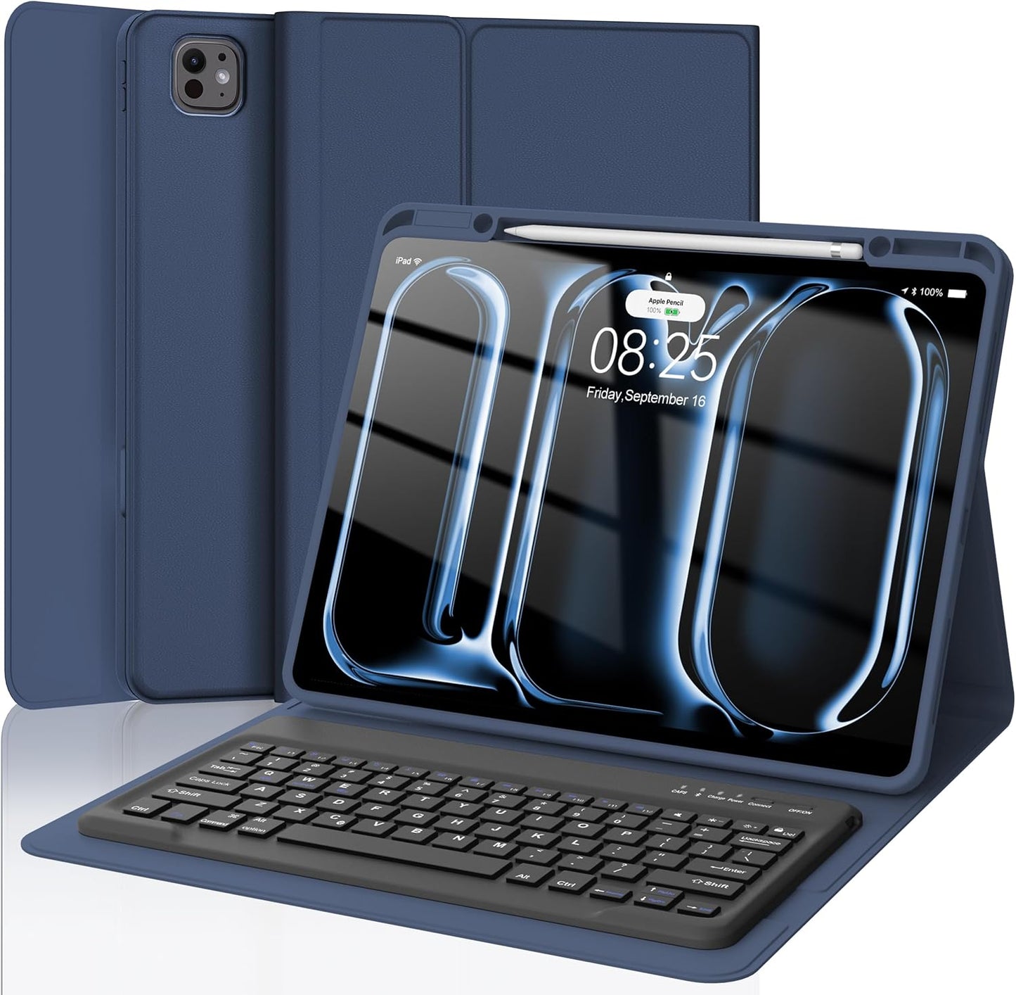 iPad Pro 13 inch Case 2024 with Keyboard and Pencil Holder