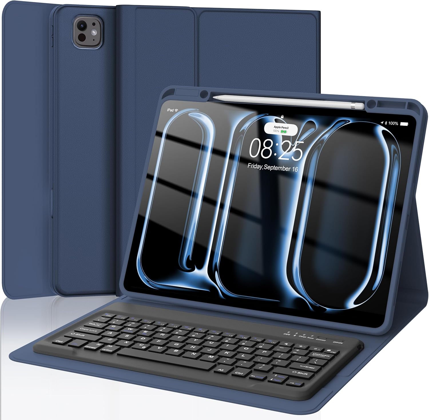 iPad Pro 13 inch Case 2024 with Keyboard and Pencil Holder