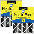 20x24x4 MERV 10 Plus Carbon Furnace Filters 2 Pack - Odor Control
