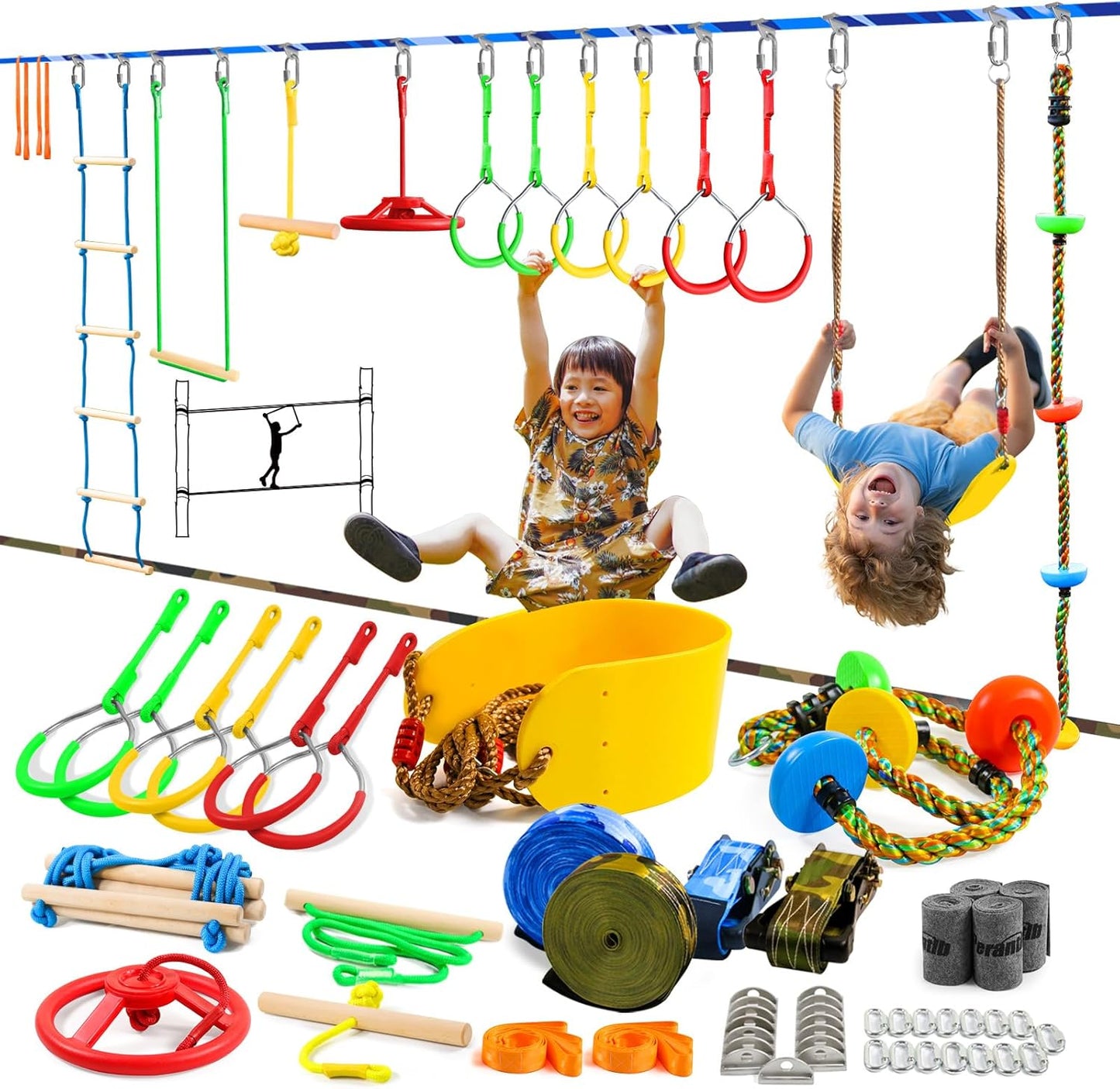 Ninja Warrior Obstacle Course for Kids - Fun Fitness Adventure