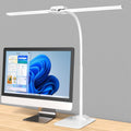 KableRika Desk Lamp Double Light - Dimmable Wide LED Desk Lamp