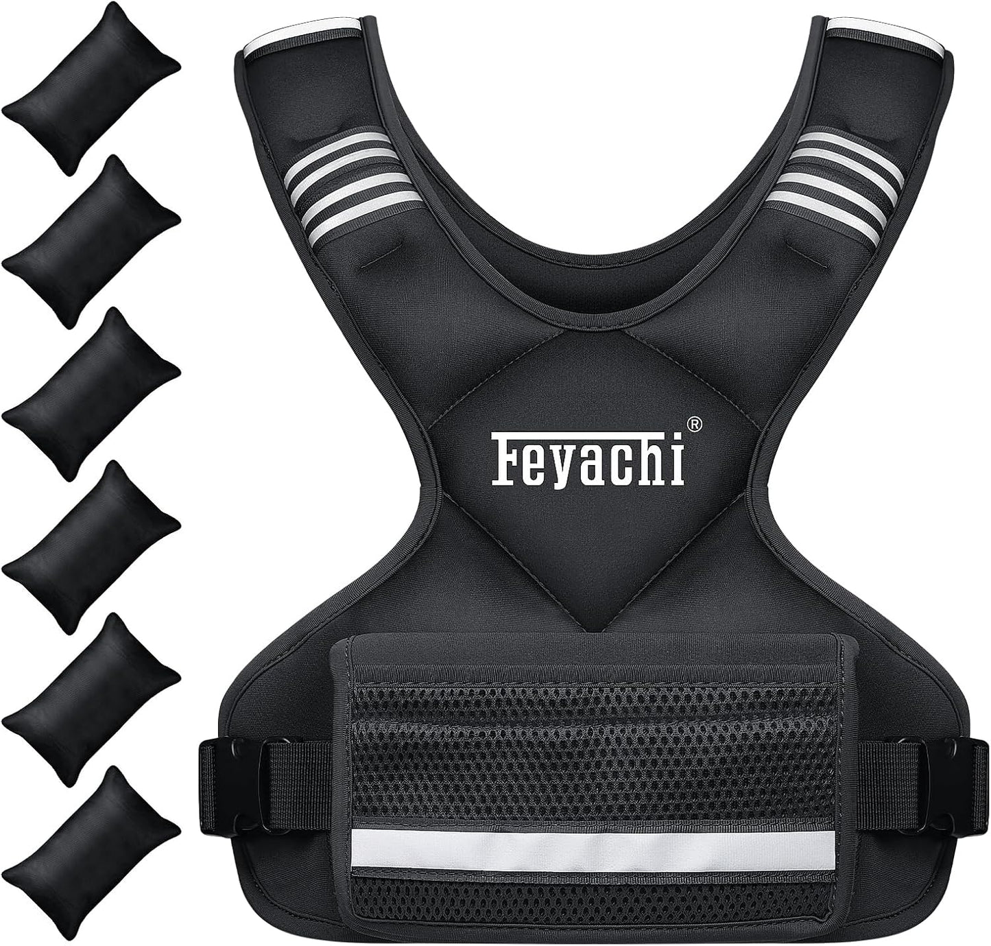 Feyachi Adjustable Weighted Vest for Enhanced Workout Performance