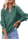 Dokotoo Womens Button V-Neck Sweater - Soft Casual Fall Favorite