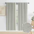 Linen Blackout Curtains for Doorway Privacy 2 Panels - Thermal