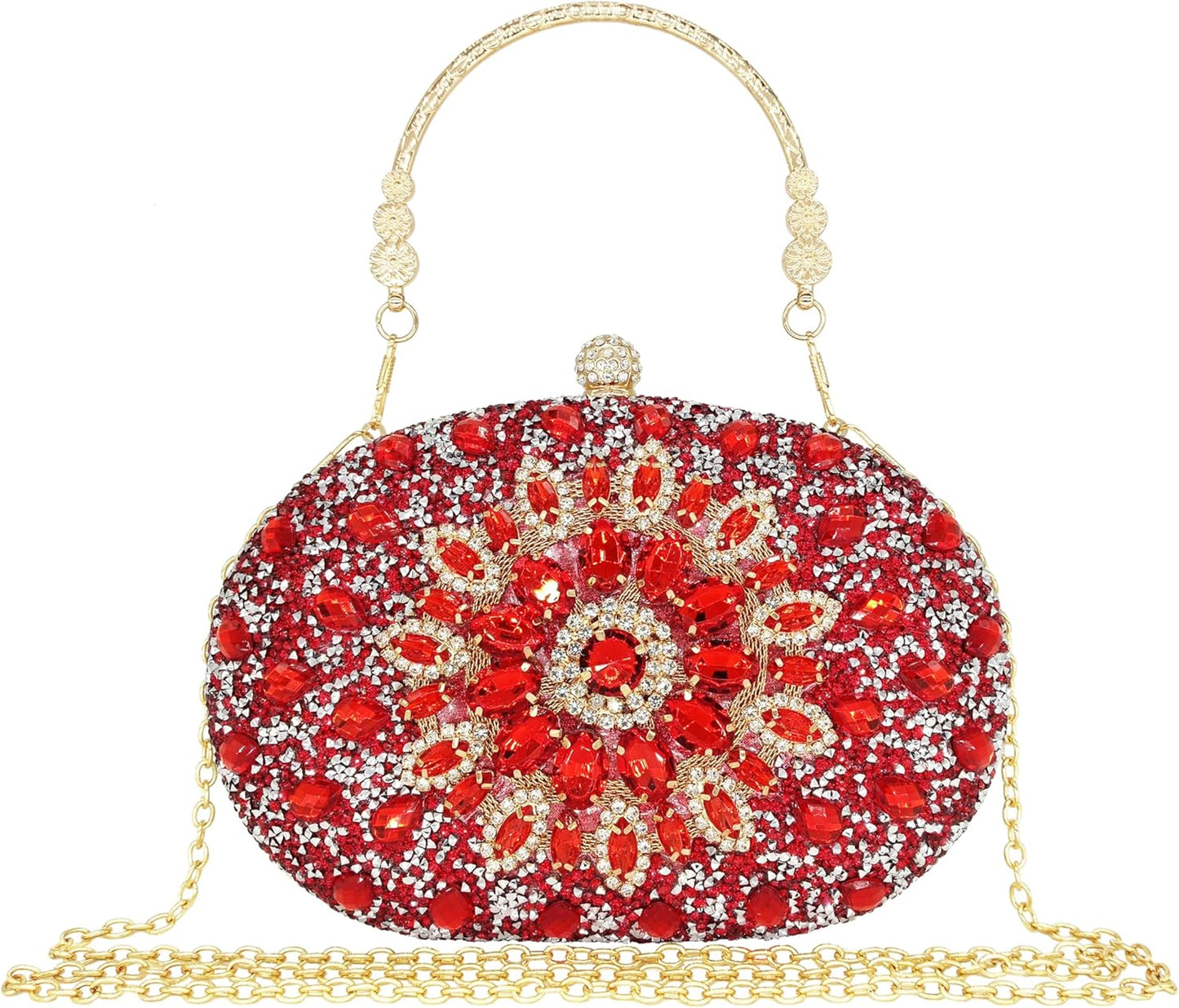 Rhinestone Clutch Purses for Women Evening Wedding Formal Bag