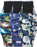 Washable Dog Diapers Male Reusable Belly Bands Small Pack of 3